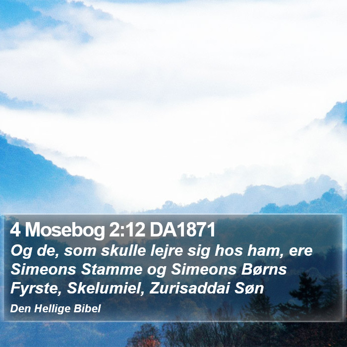 4 Mosebog 2:12 DA1871 Bible Study