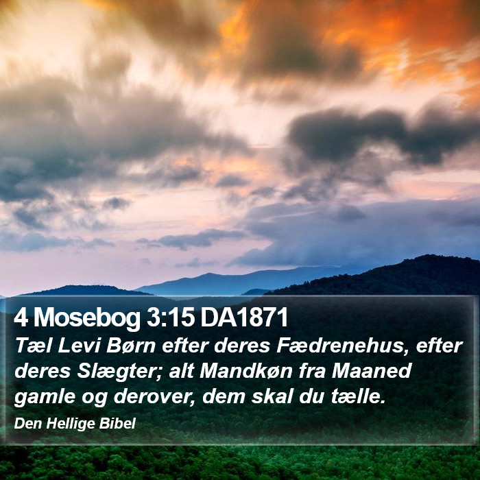 4 Mosebog 3:15 DA1871 Bible Study