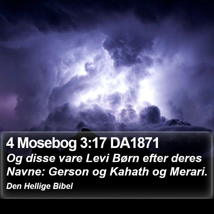 4 Mosebog 3:17 DA1871 Bible Study