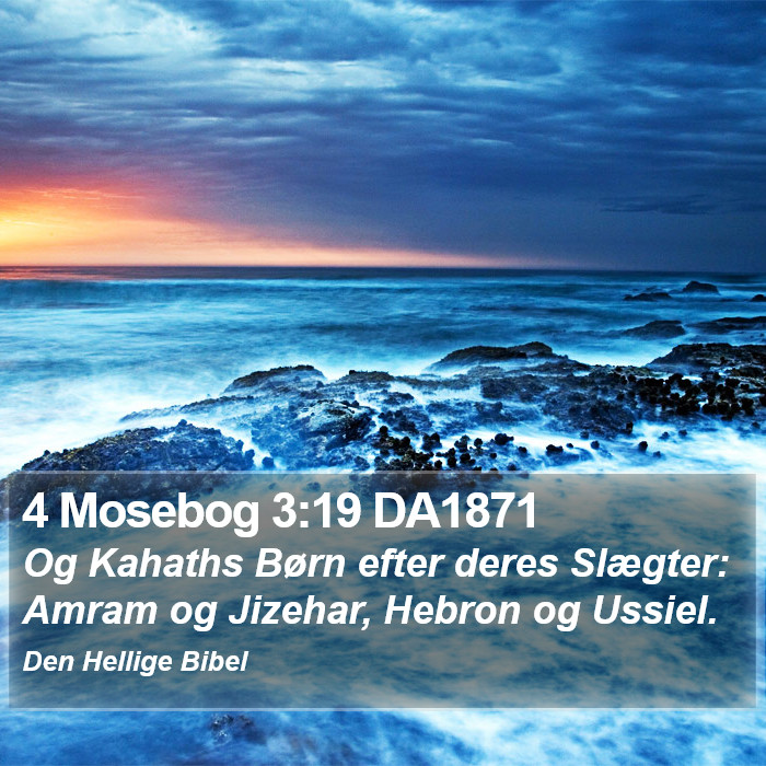 4 Mosebog 3:19 DA1871 Bible Study