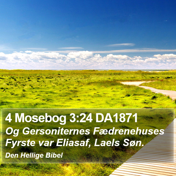 4 Mosebog 3:24 DA1871 Bible Study