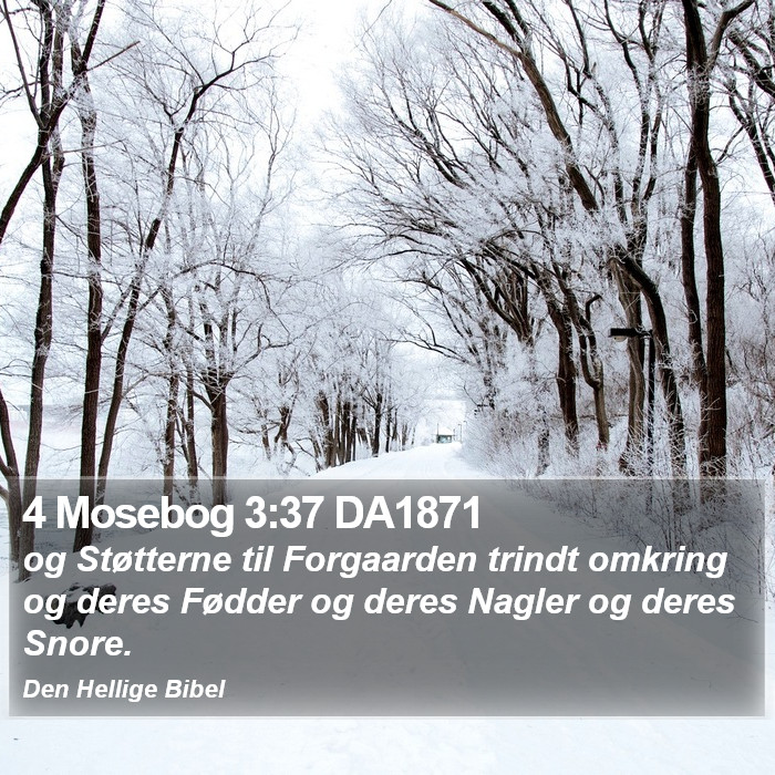 4 Mosebog 3:37 DA1871 Bible Study