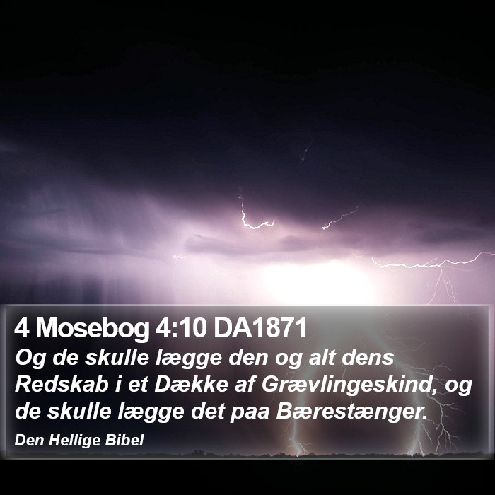 4 Mosebog 4:10 DA1871 Bible Study