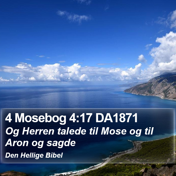 4 Mosebog 4:17 DA1871 Bible Study