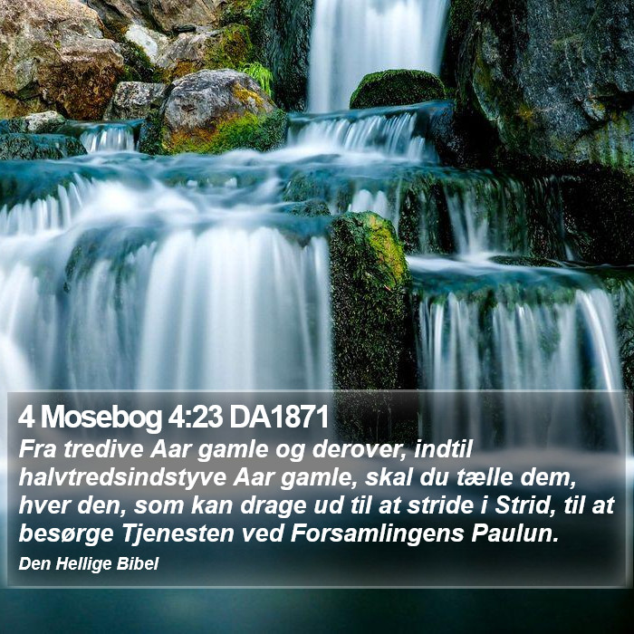 4 Mosebog 4:23 DA1871 Bible Study