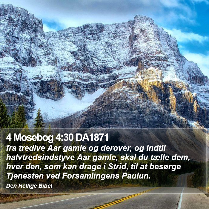 4 Mosebog 4:30 DA1871 Bible Study