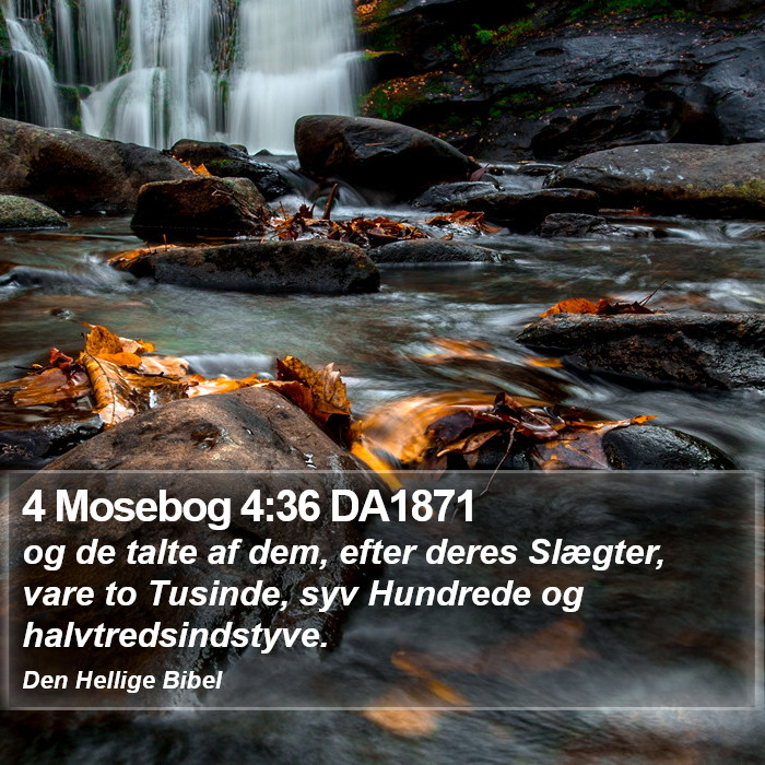 4 Mosebog 4:36 DA1871 Bible Study