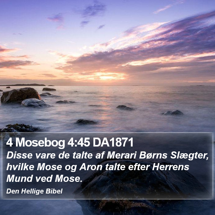 4 Mosebog 4:45 DA1871 Bible Study