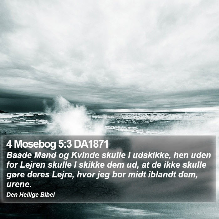 4 Mosebog 5:3 DA1871 Bible Study