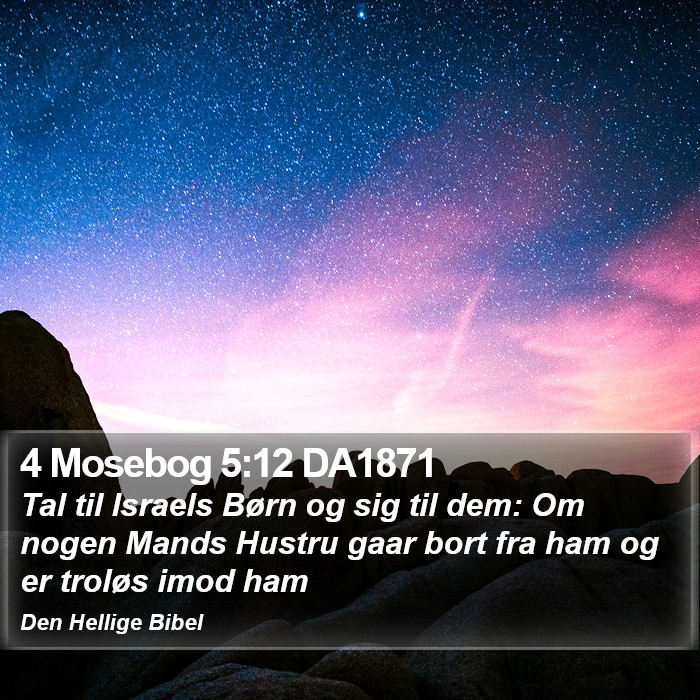 4 Mosebog 5:12 DA1871 Bible Study