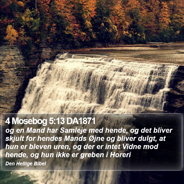 4 Mosebog 5:13 DA1871 Bible Study