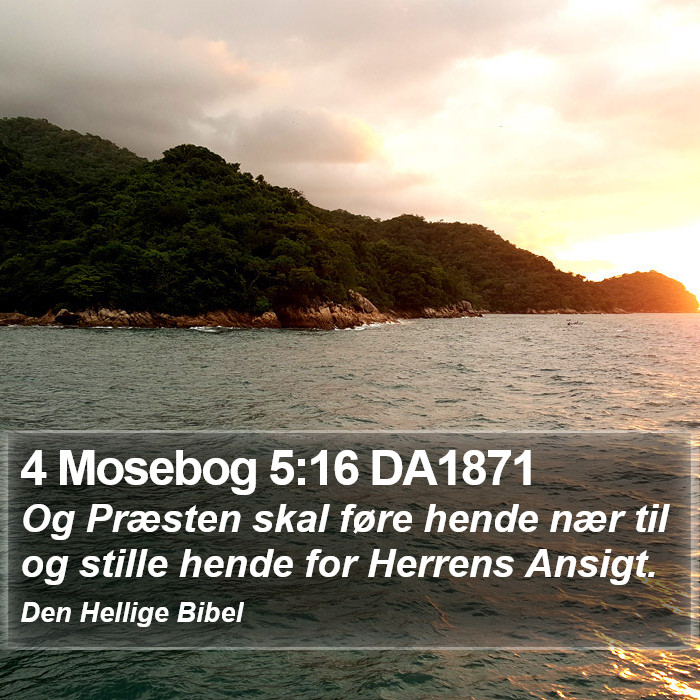 4 Mosebog 5:16 DA1871 Bible Study