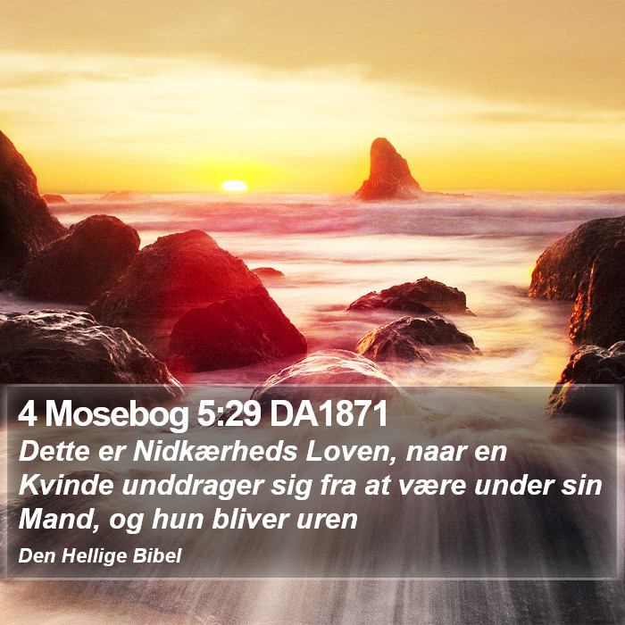 4 Mosebog 5:29 DA1871 Bible Study