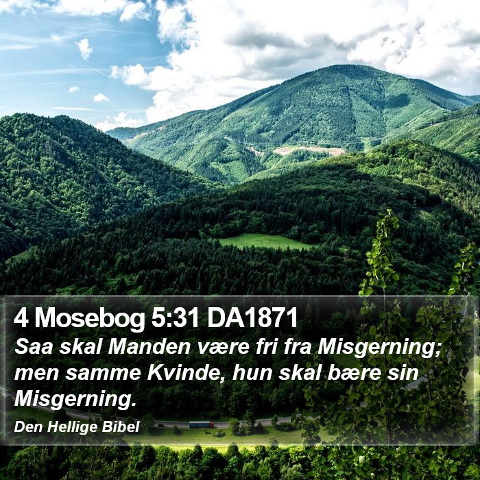 4 Mosebog 5:31 DA1871 Bible Study