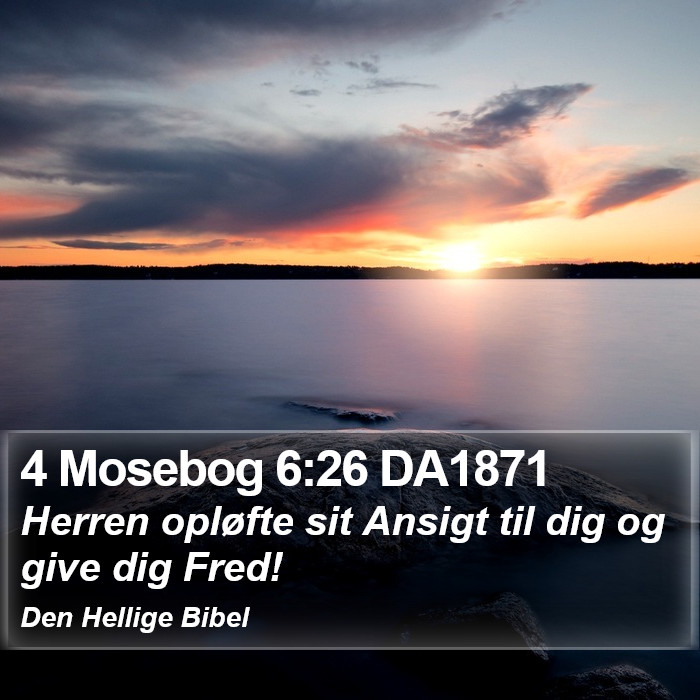 4 Mosebog 6:26 DA1871 Bible Study