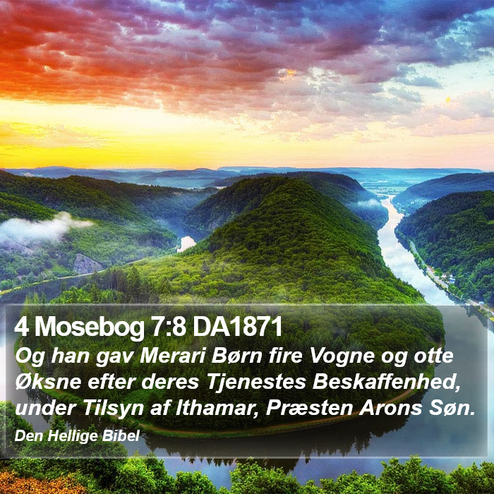 4 Mosebog 7:8 DA1871 Bible Study