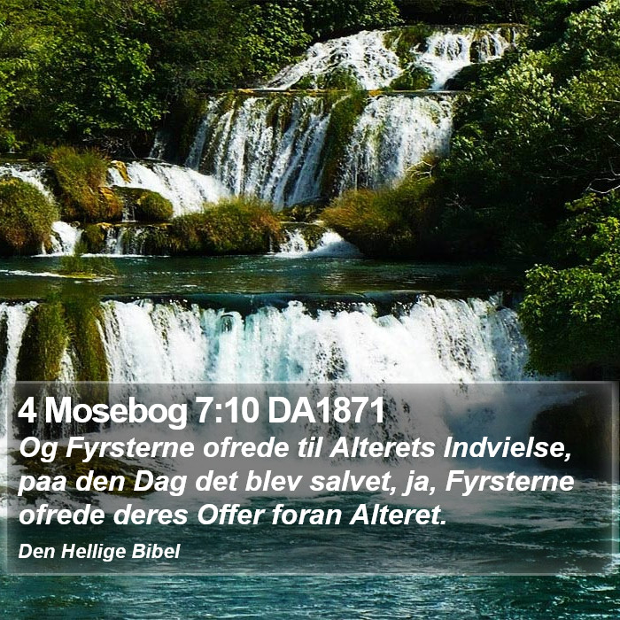 4 Mosebog 7:10 DA1871 Bible Study