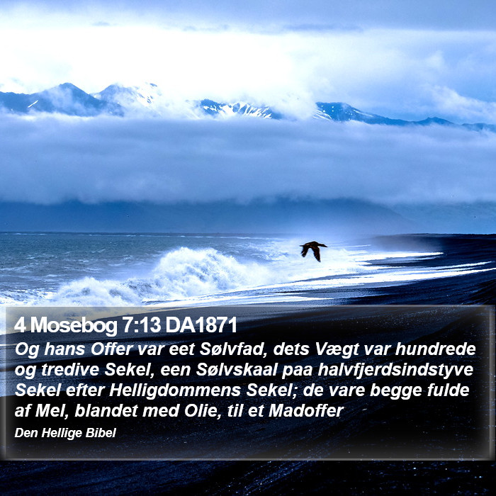 4 Mosebog 7:13 DA1871 Bible Study