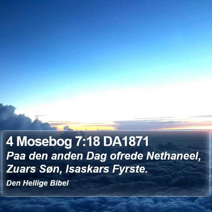 4 Mosebog 7:18 DA1871 Bible Study