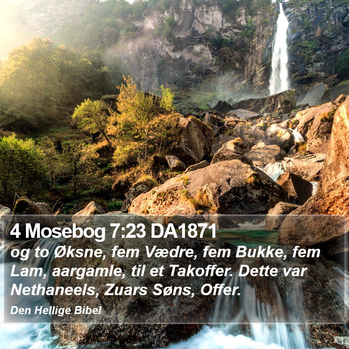 4 Mosebog 7:23 DA1871 Bible Study