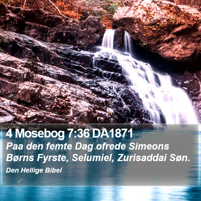 4 Mosebog 7:36 DA1871 Bible Study