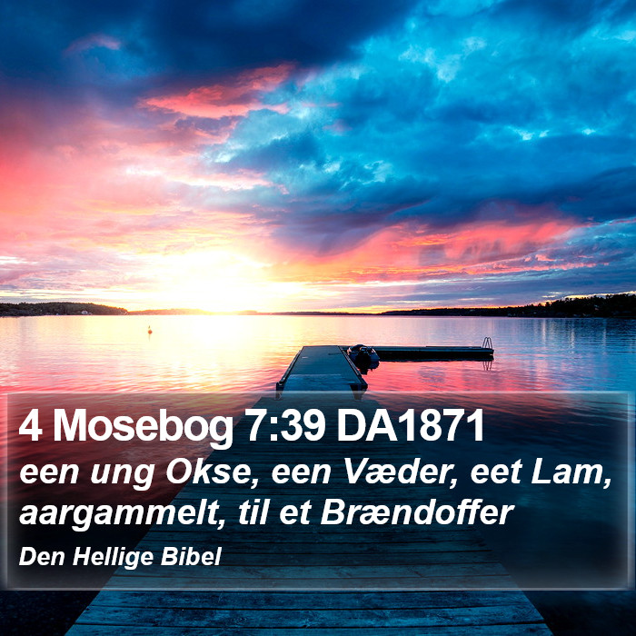 4 Mosebog 7:39 DA1871 Bible Study