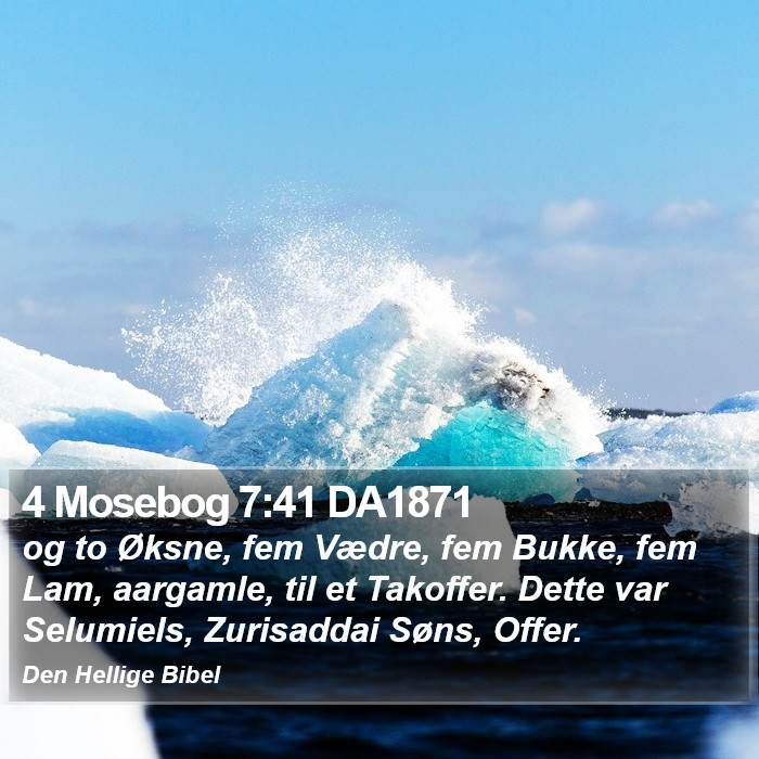 4 Mosebog 7:41 DA1871 Bible Study
