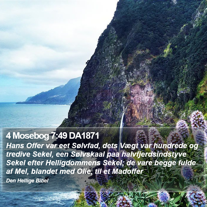 4 Mosebog 7:49 DA1871 Bible Study