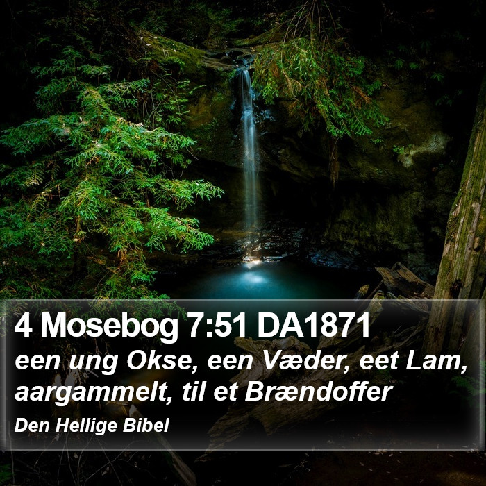 4 Mosebog 7:51 DA1871 Bible Study