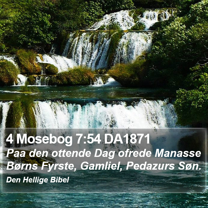4 Mosebog 7:54 DA1871 Bible Study