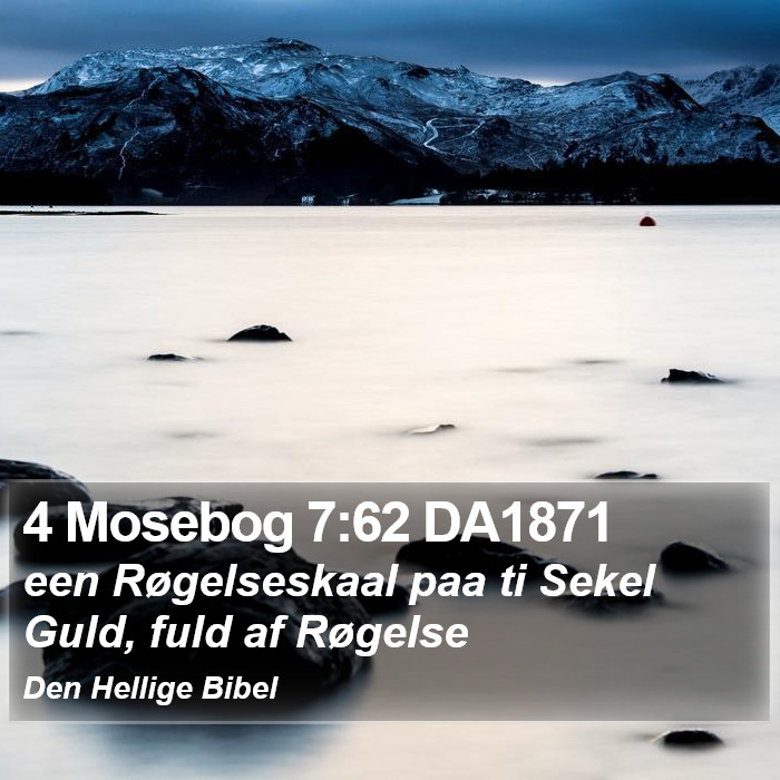 4 Mosebog 7:62 DA1871 Bible Study