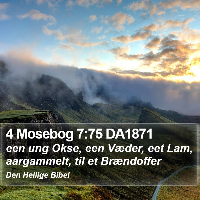 4 Mosebog 7:75 DA1871 Bible Study