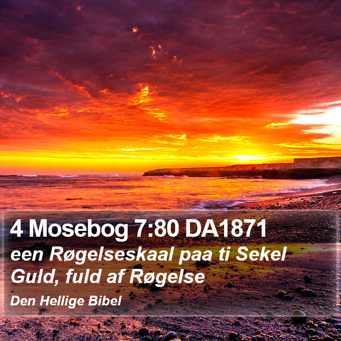 4 Mosebog 7:80 DA1871 Bible Study