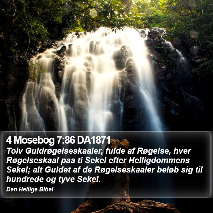 4 Mosebog 7:86 DA1871 Bible Study
