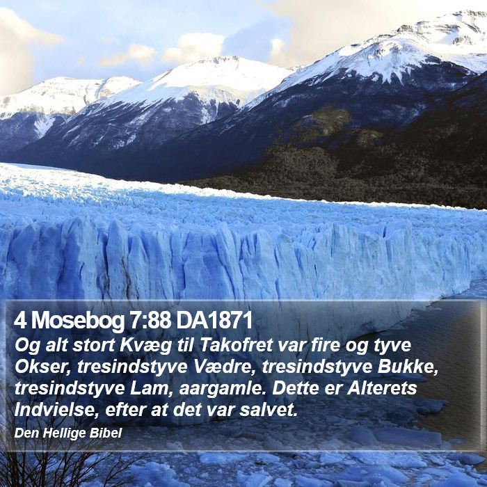 4 Mosebog 7:88 DA1871 Bible Study