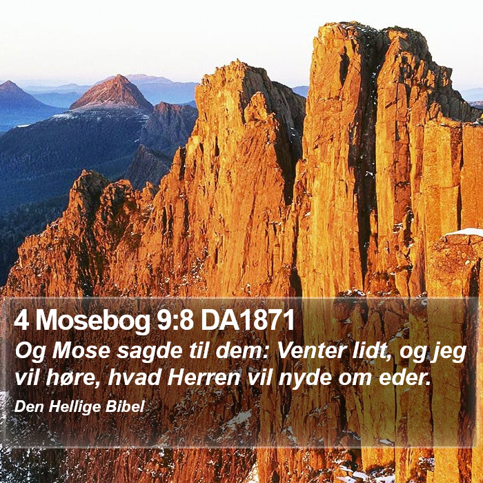 4 Mosebog 9:8 DA1871 Bible Study