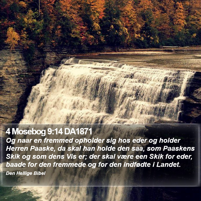 4 Mosebog 9:14 DA1871 Bible Study