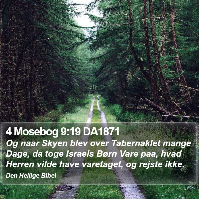 4 Mosebog 9:19 DA1871 Bible Study