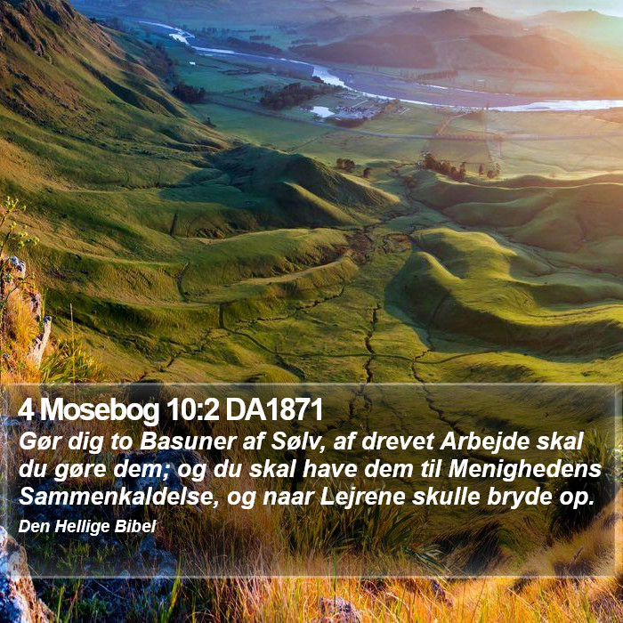 4 Mosebog 10:2 DA1871 Bible Study