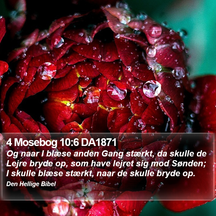 4 Mosebog 10:6 DA1871 Bible Study