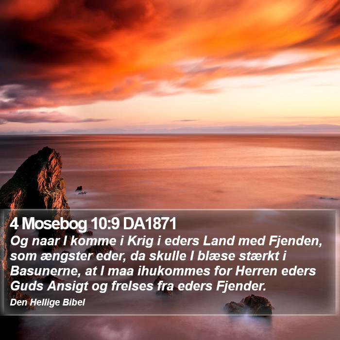 4 Mosebog 10:9 DA1871 Bible Study
