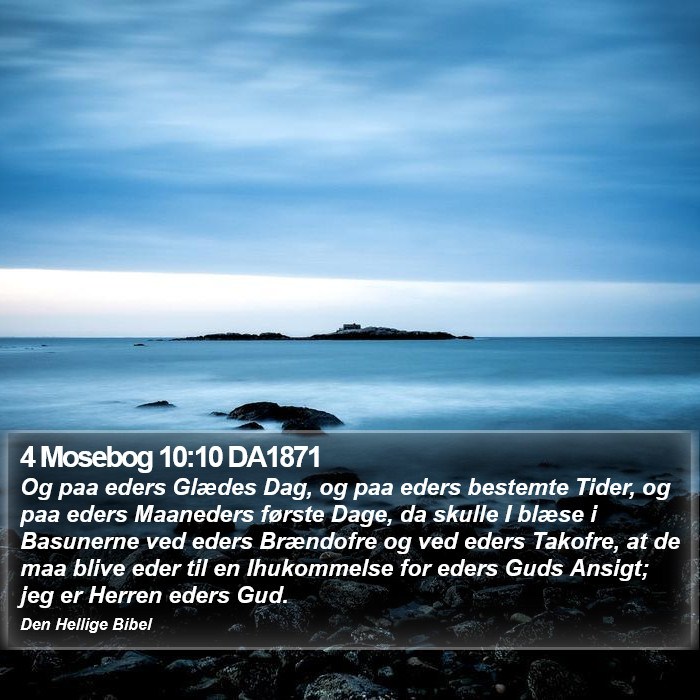 4 Mosebog 10:10 DA1871 Bible Study