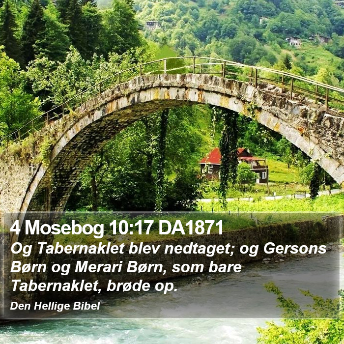 4 Mosebog 10:17 DA1871 Bible Study