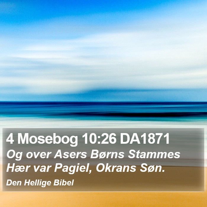 4 Mosebog 10:26 DA1871 Bible Study