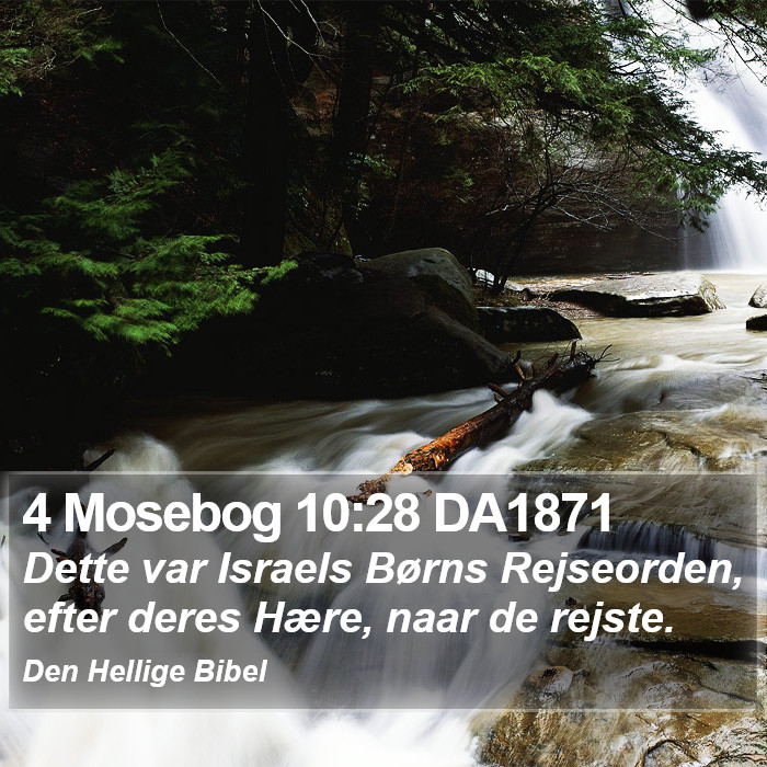 4 Mosebog 10:28 DA1871 Bible Study