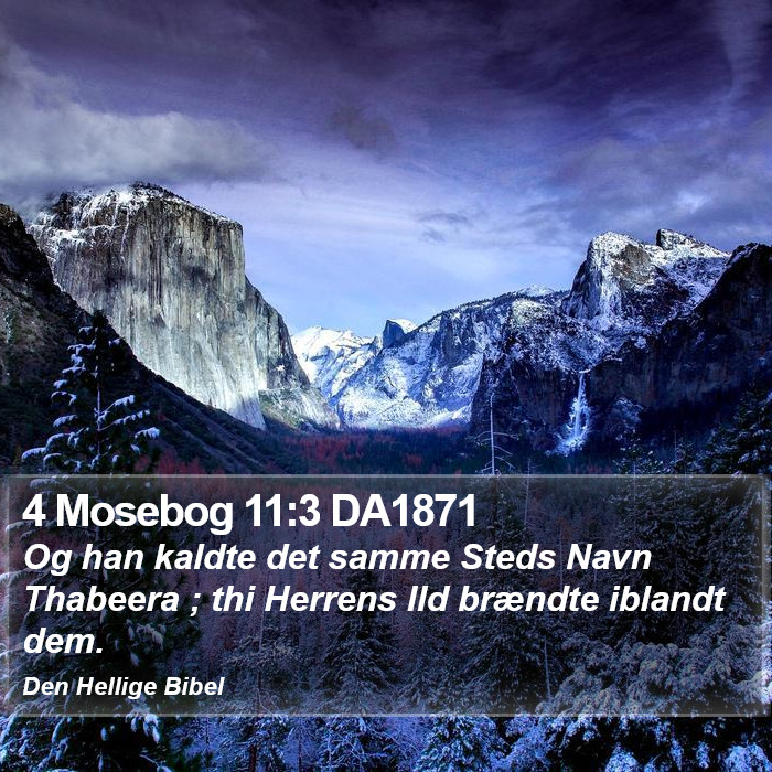 4 Mosebog 11:3 DA1871 Bible Study