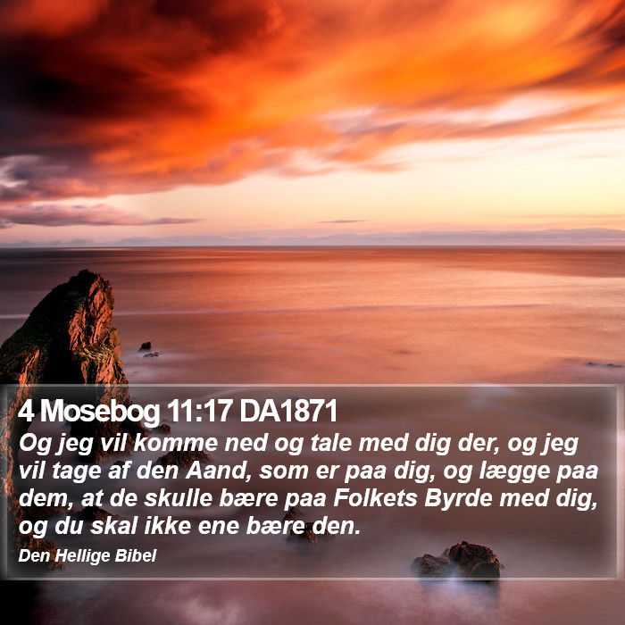 4 Mosebog 11:17 DA1871 Bible Study