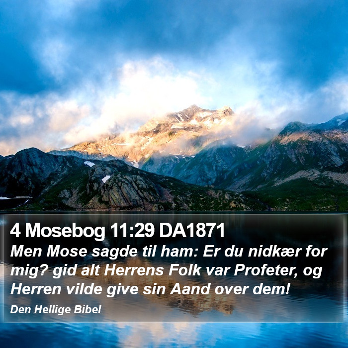 4 Mosebog 11:29 DA1871 Bible Study