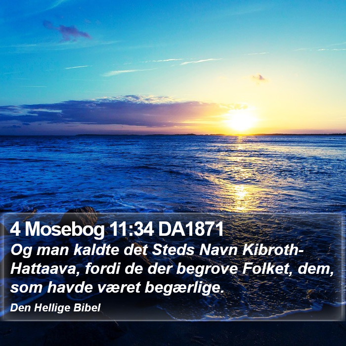 4 Mosebog 11:34 DA1871 Bible Study