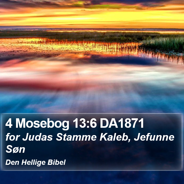 4 Mosebog 13:6 DA1871 Bible Study